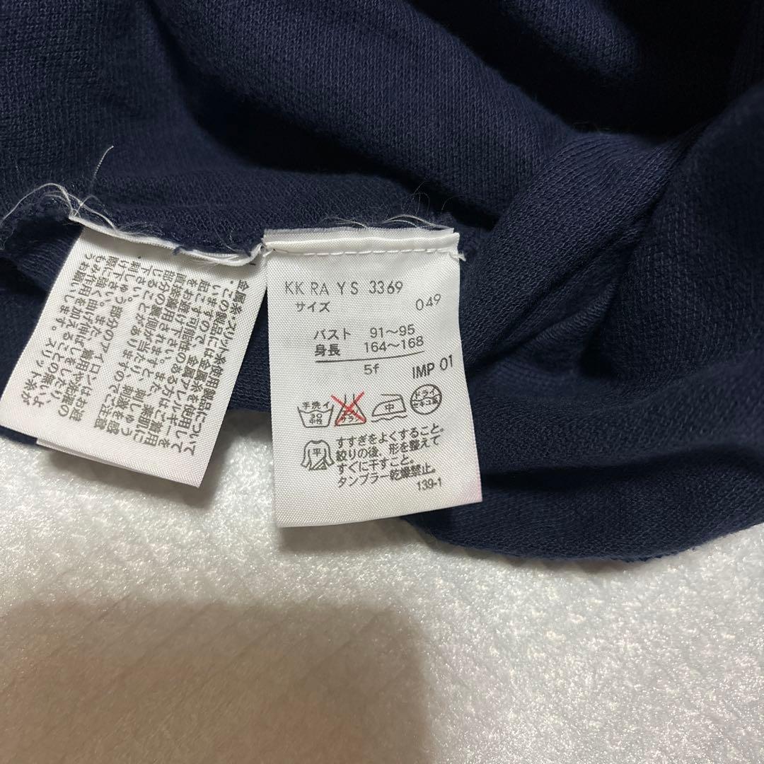 ラルフローレン　レディース　ポロシャツ　長袖　ネイビー　XL