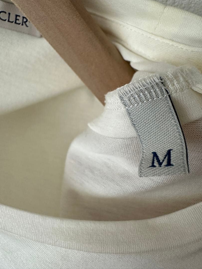 MONCLER アイボリー 半袖 Tシャツ