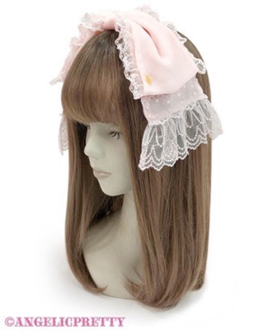Angelic Pretty♡Sheer Ribbonカチューシャ アイボリー