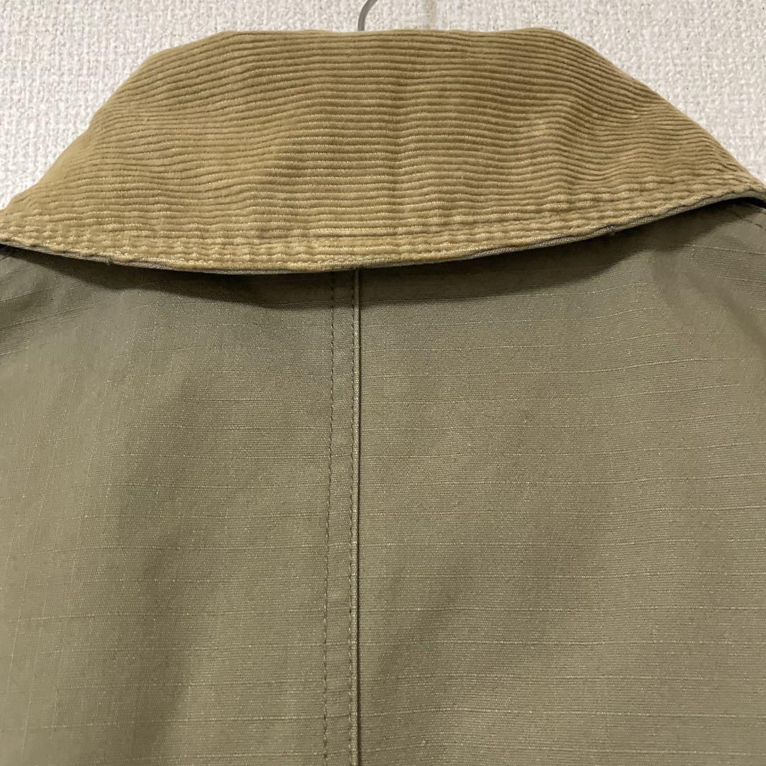 エンジニアードガーメンツ　ショールカラー　ミリタリージャケット　カーキ