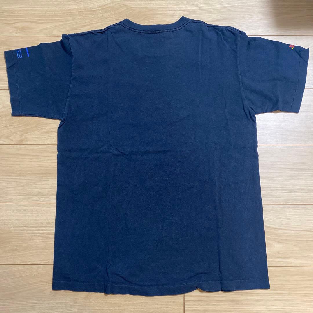stussy SS2ロゴ PlayStation Tシャツ ネイビー