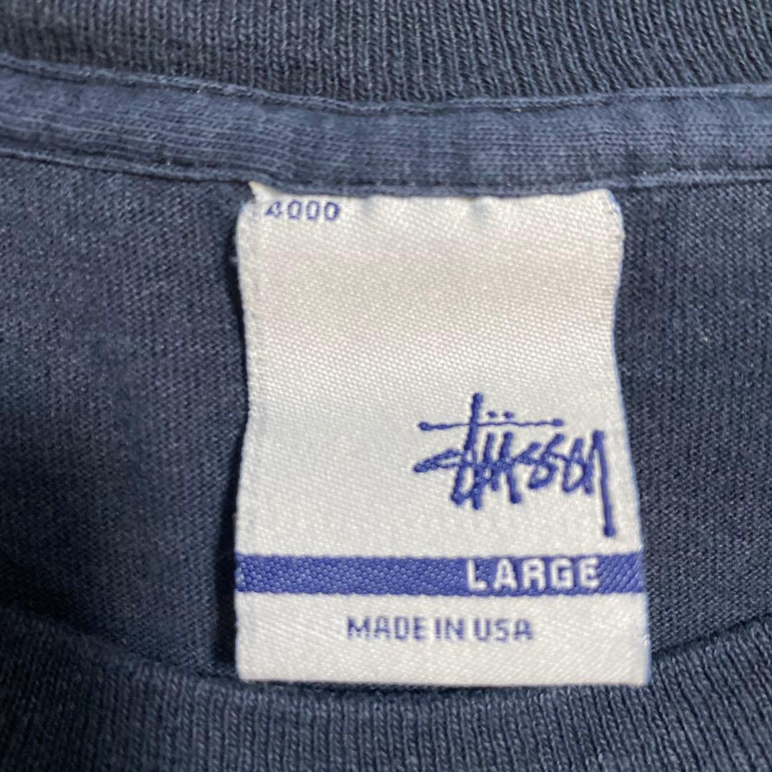 stussy SS2ロゴ PlayStation Tシャツ ネイビー