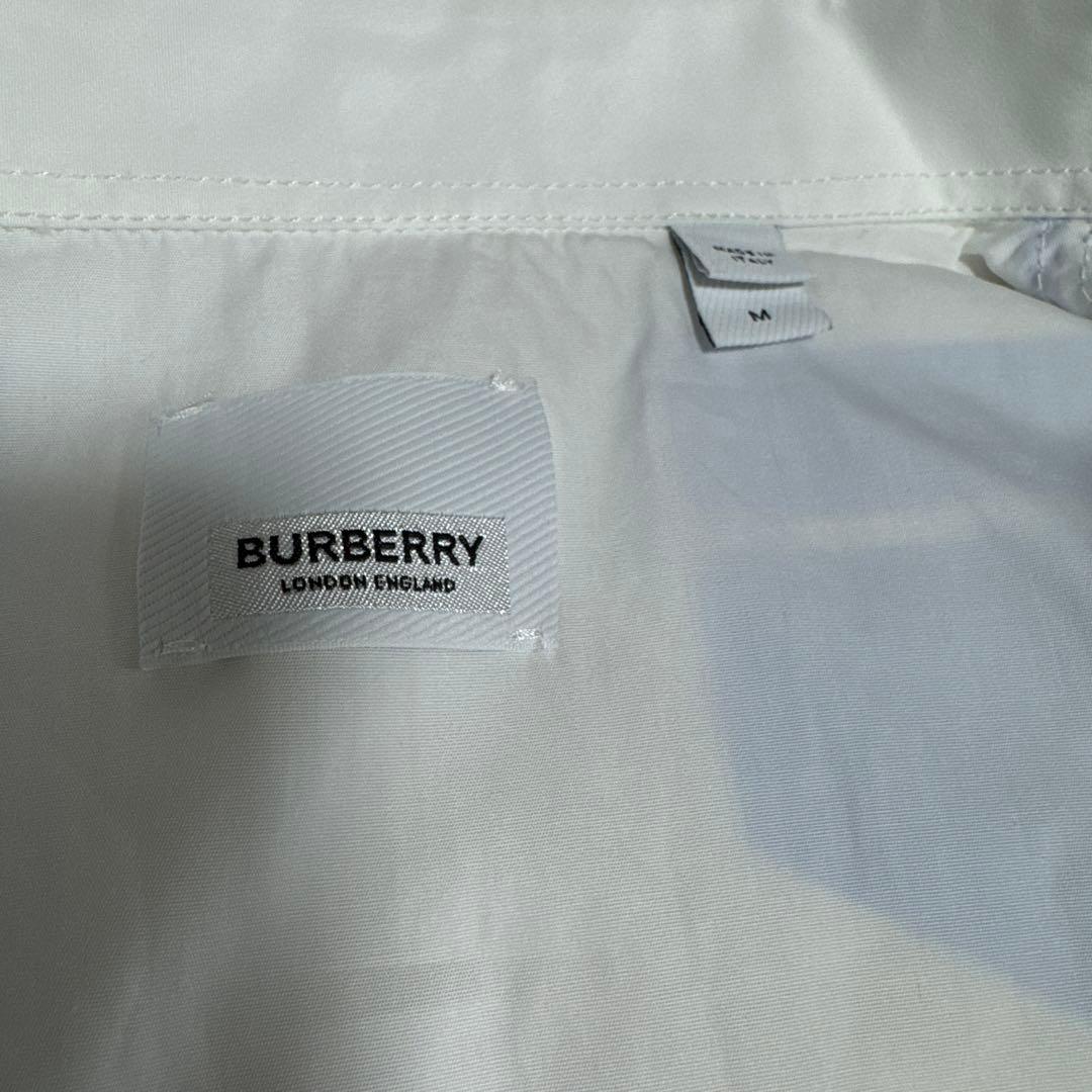 BURBERRY ノースリーブシャツ ホワイト/ブルー