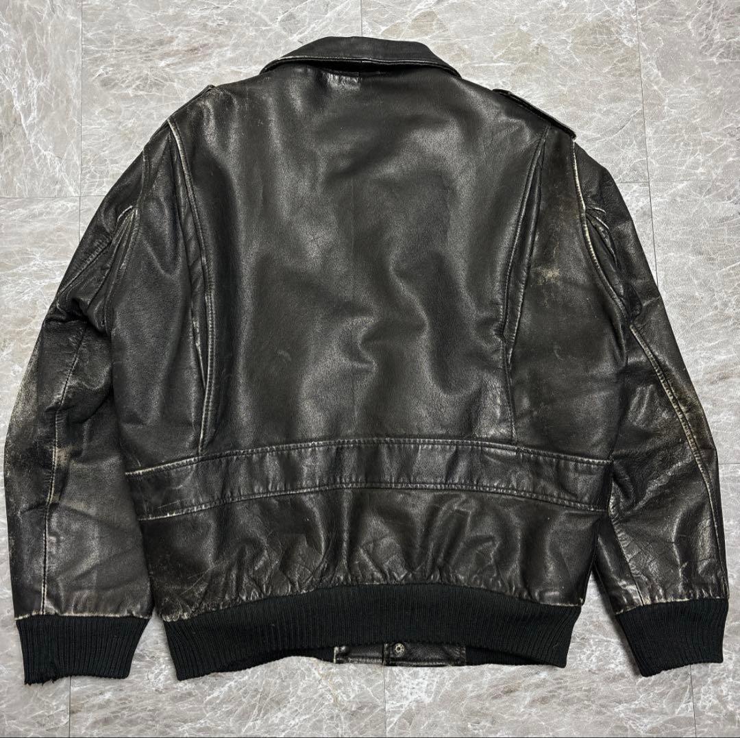 A2 type flight jacket black S フライトジャケット
