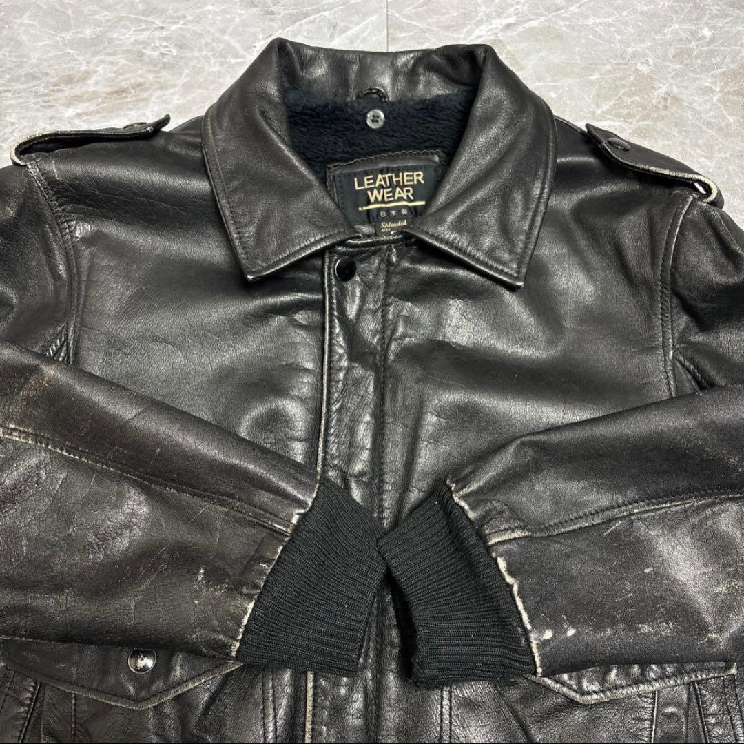 A2 type flight jacket black S フライトジャケット