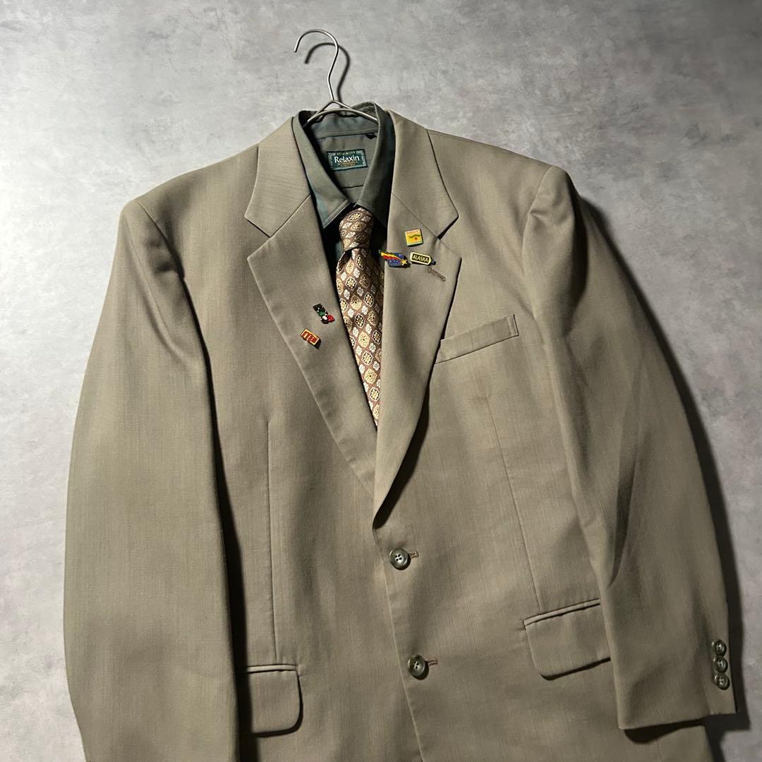 （NA）ヴィンテージ シングル セットアップ ピンバッジ シャツ フルセット