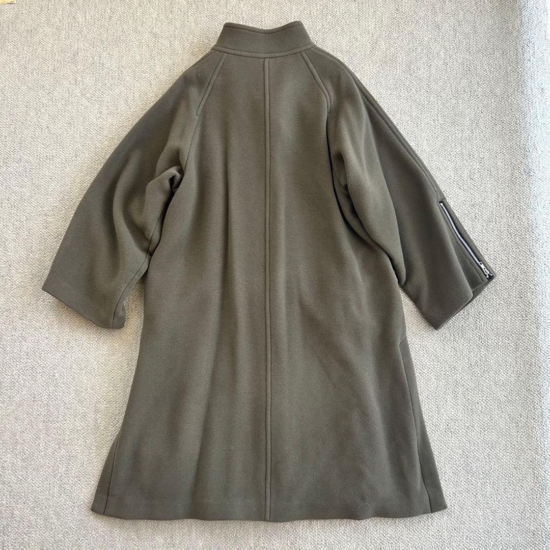 FLORENT コート オリーブ色 ロングコート スタンドカラー