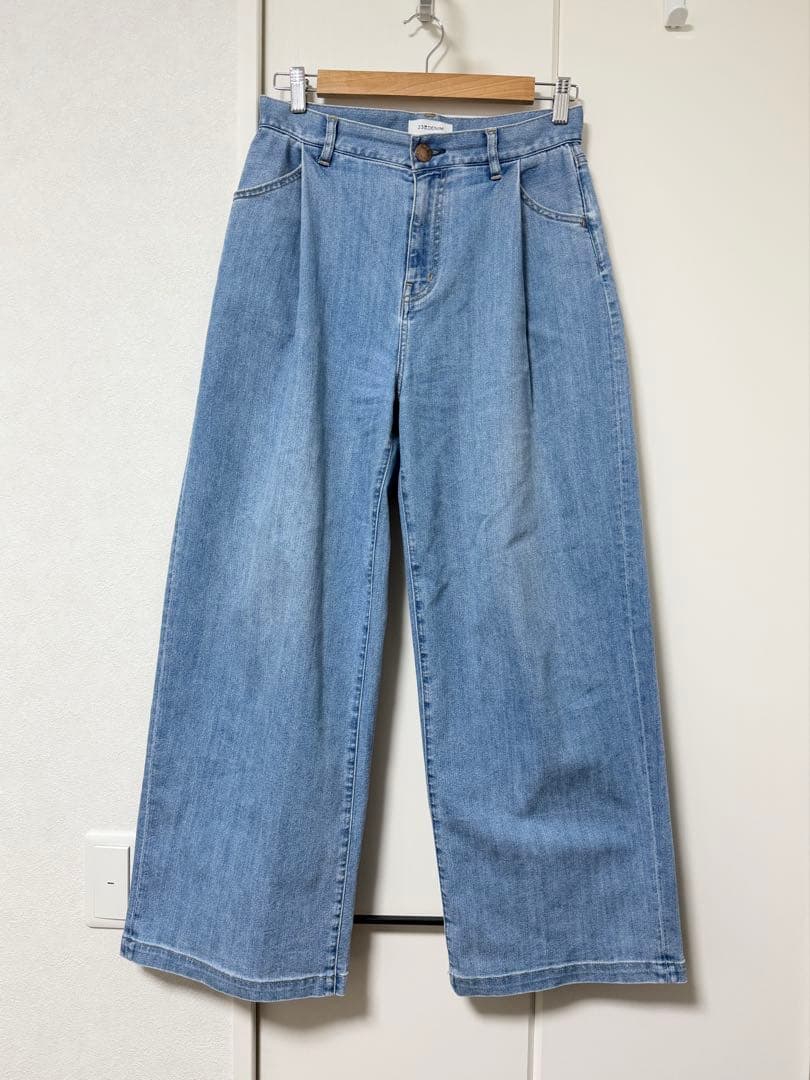 23区DENIM サマー タック ワイド パンツ　38サイズ