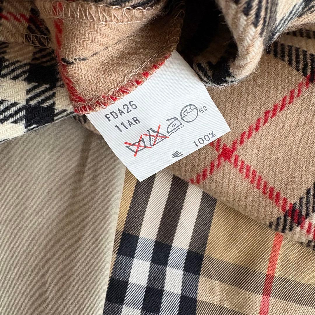 バーバリー トレンチコート ノバチェック ライナー L〜XL 白タグ レディース