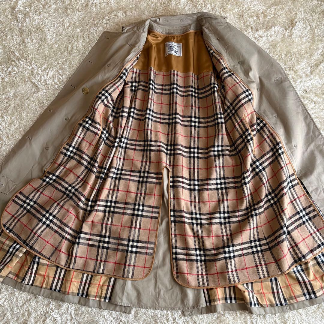 バーバリー トレンチコート ノバチェック ライナー L〜XL 白タグ レディース