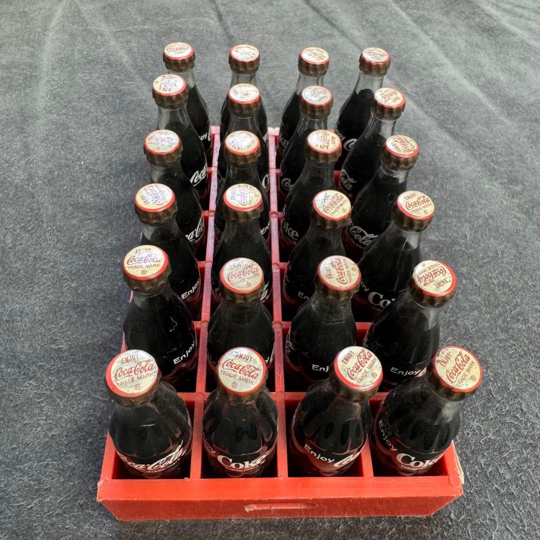 Coca-Cola クラシックガラスボトル 24本セット　ミニチュア