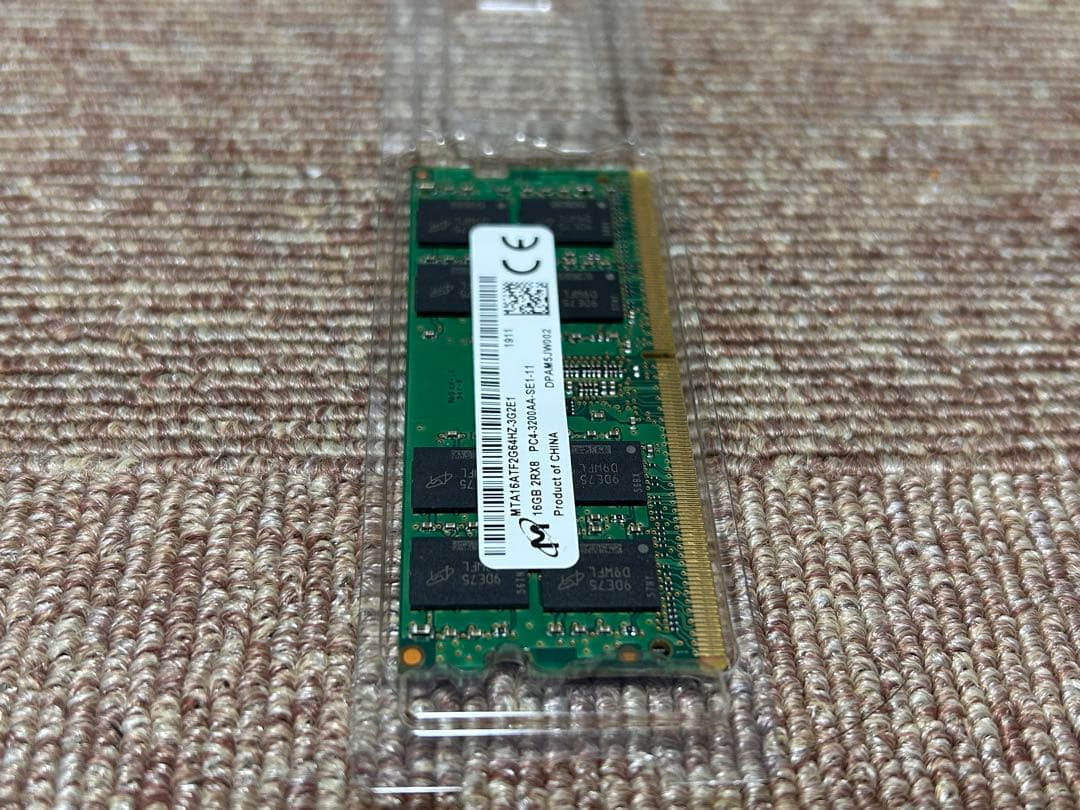 T*H様 ノート用 DDR4 3200 SODIMM 16GB クルーシャル マ