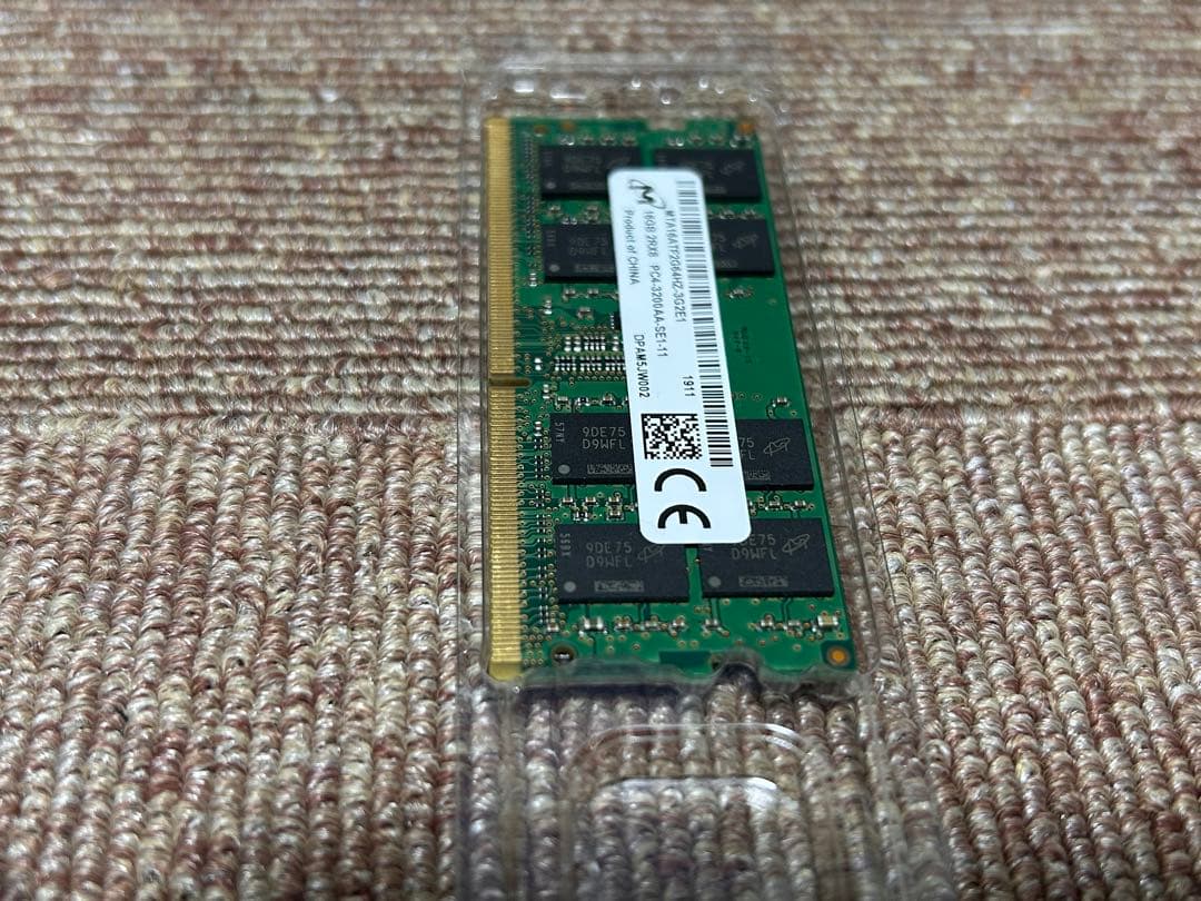 T*H様 ノート用 DDR4 3200 SODIMM 16GB クルーシャル マ