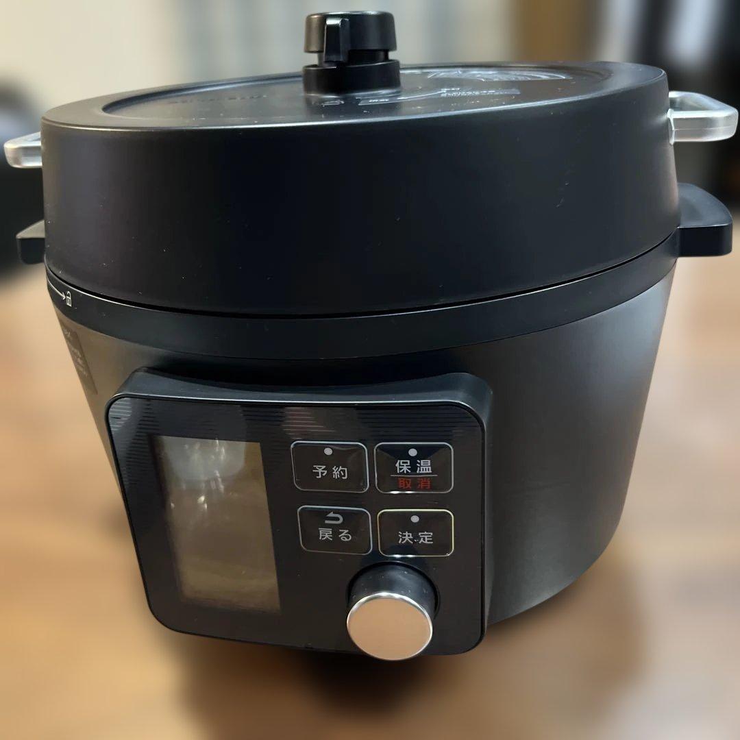 【美品】アイリスオーヤマ 電気圧力鍋 4.0L レシピブック付（上位機種）