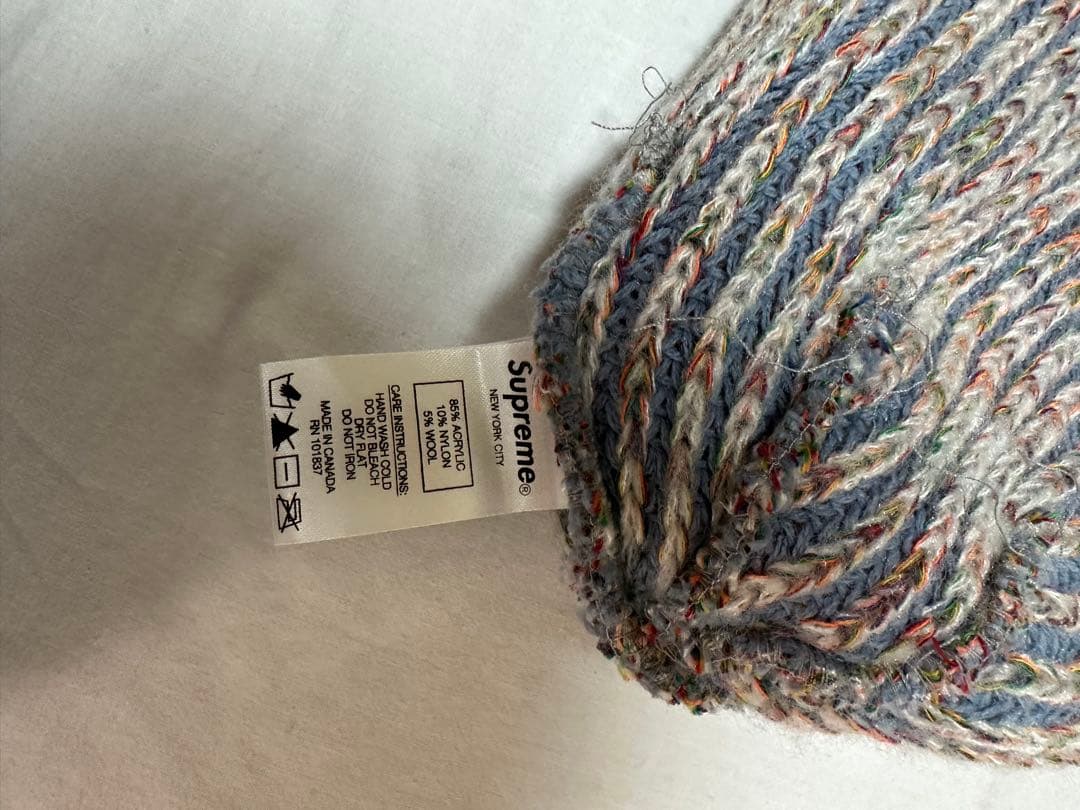 帽子 Supreme Rainbow Knit Loose Gauge Beanie