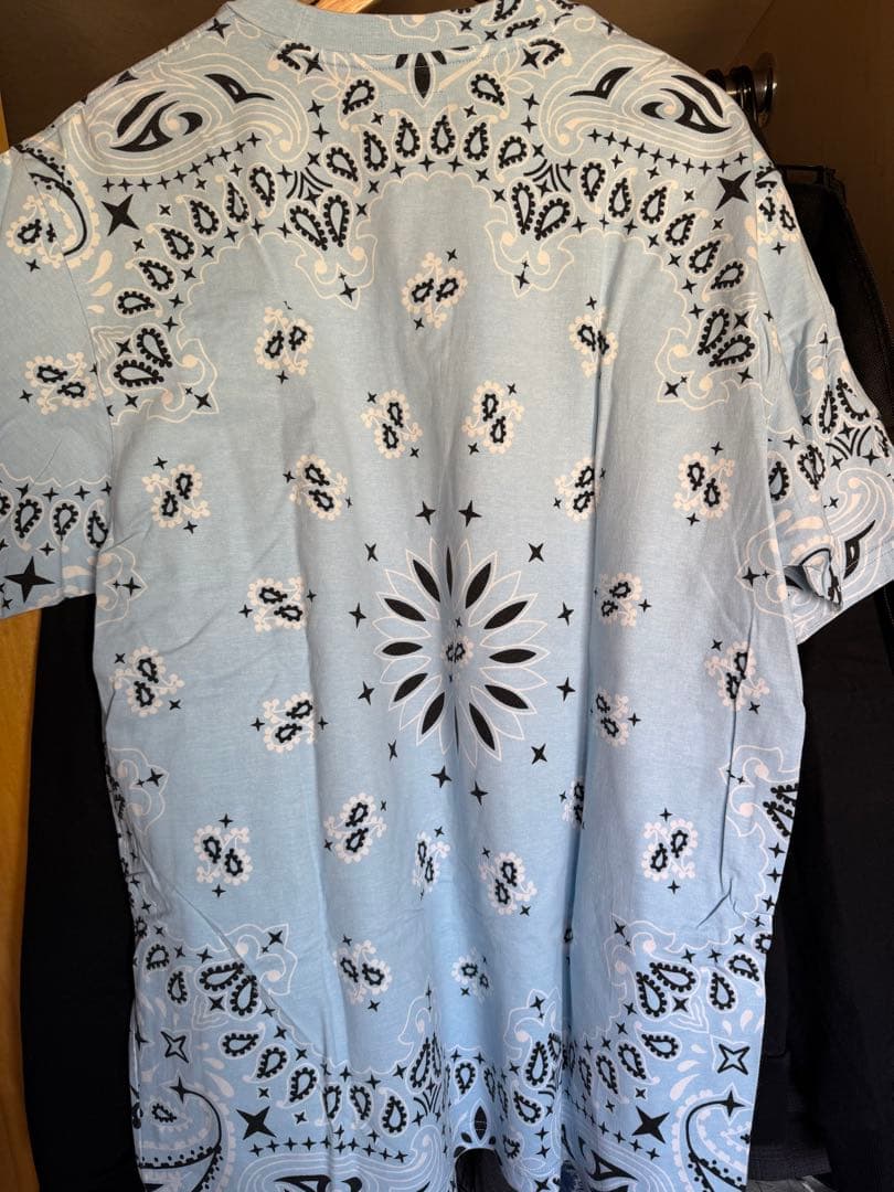 トップス Supreme Small Box Logo Tee Bandana Blue