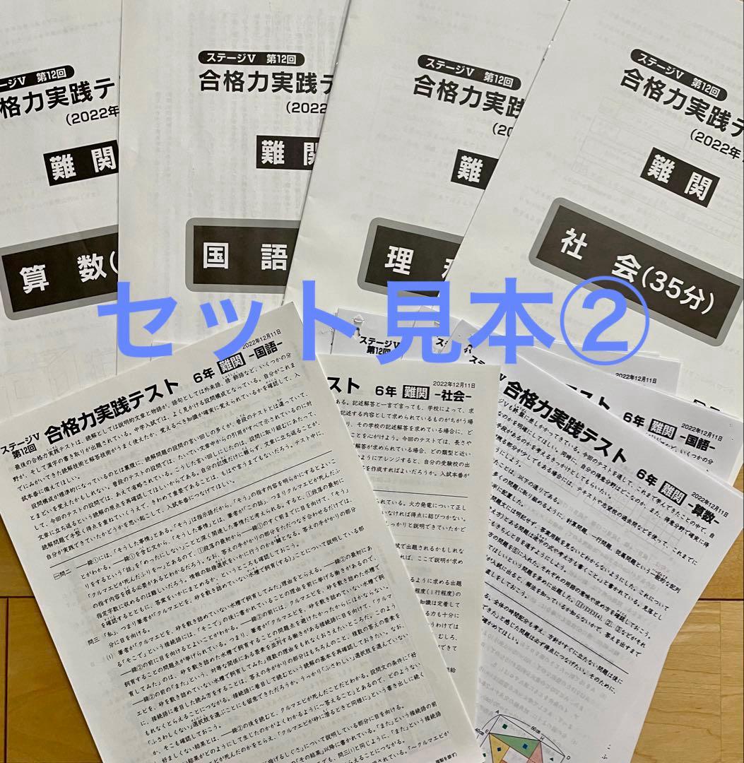 日能研／6年生／育成テスト・春夏・合格力【M難関】ステージⅣ Ⅴ／1年間35回分