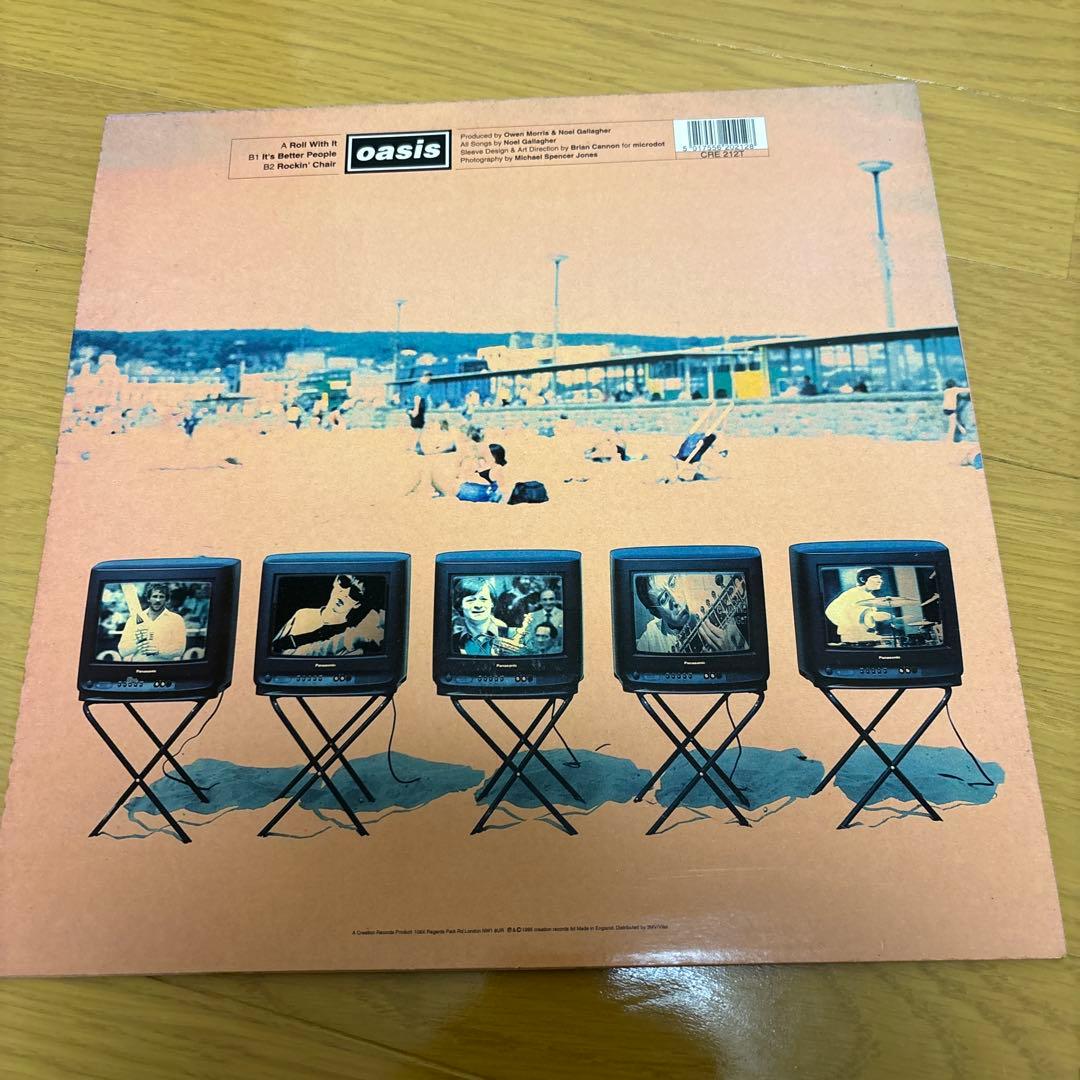 oasis ROLL WITH IT レコード