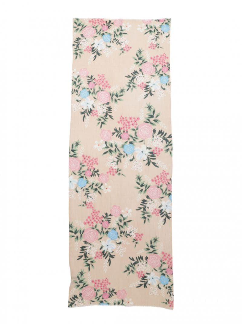 【新品】クリスセリーン 花柄 カシミヤ100% ストール 高品質 柔らか 羽織