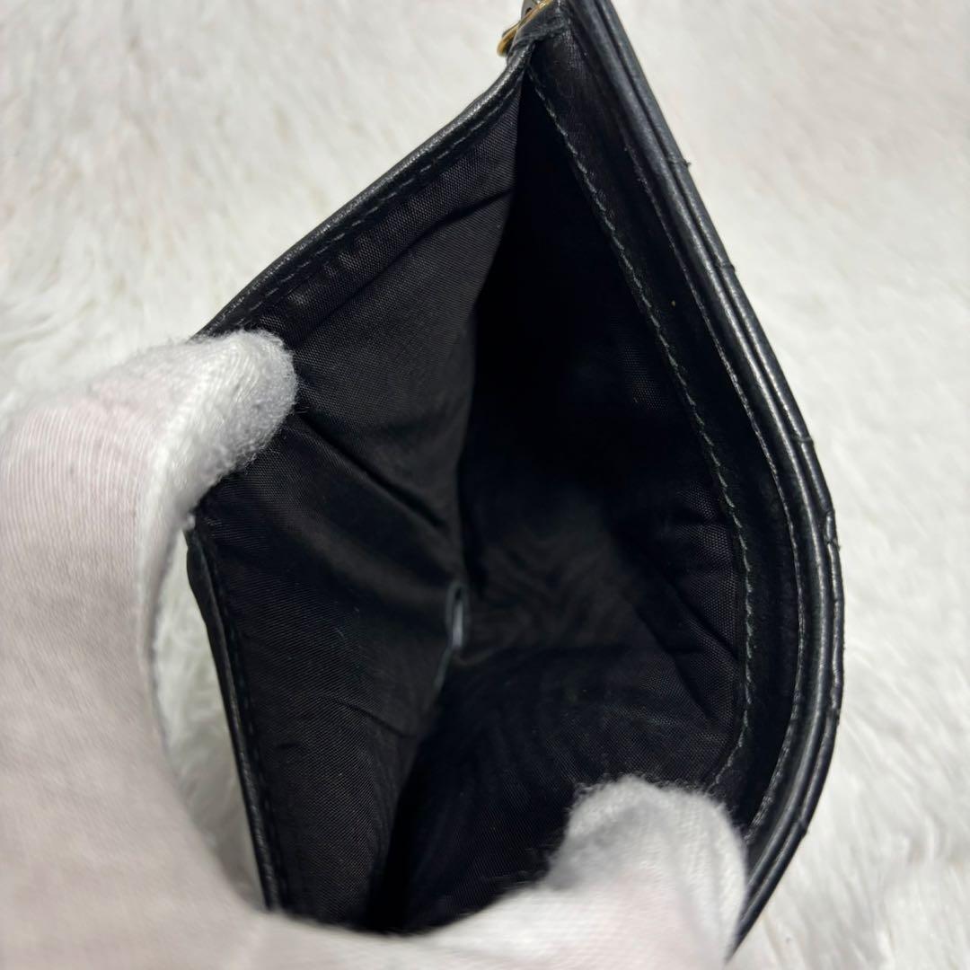 ✨箱付き✨ グッチ マーモント キルティング 三つ折り財布 GG ブラック