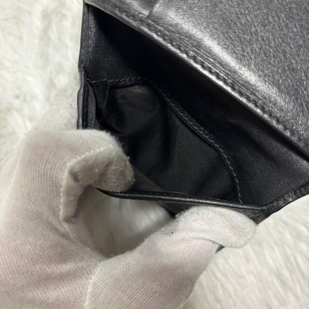 ✨箱付き✨ グッチ マーモント キルティング 三つ折り財布 GG ブラック