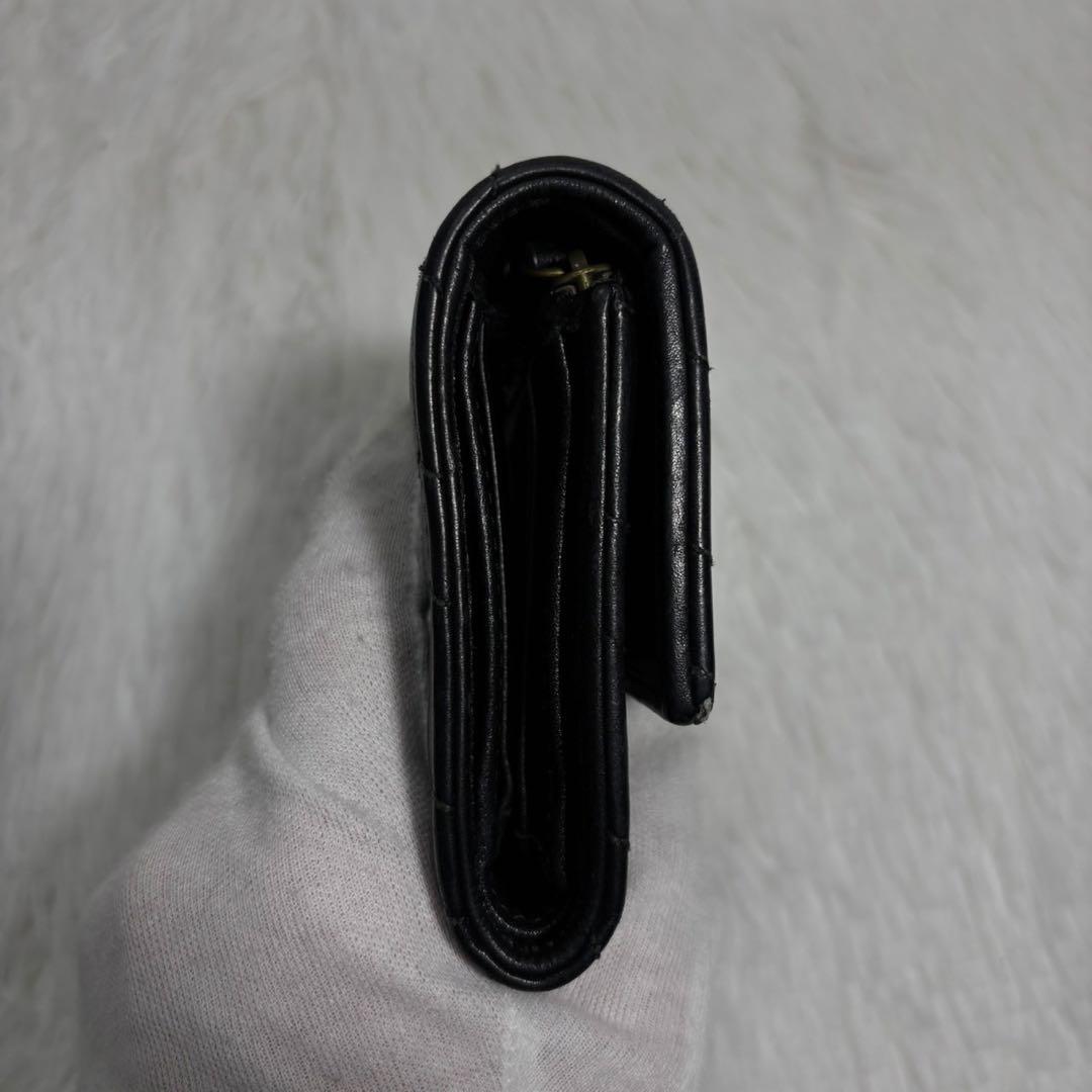 ✨箱付き✨ グッチ マーモント キルティング 三つ折り財布 GG ブラック