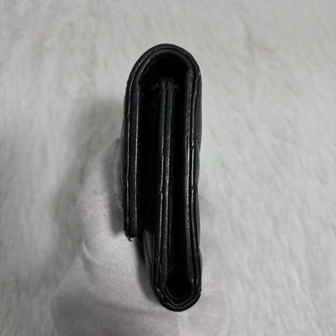 ✨箱付き✨ グッチ マーモント キルティング 三つ折り財布 GG ブラック