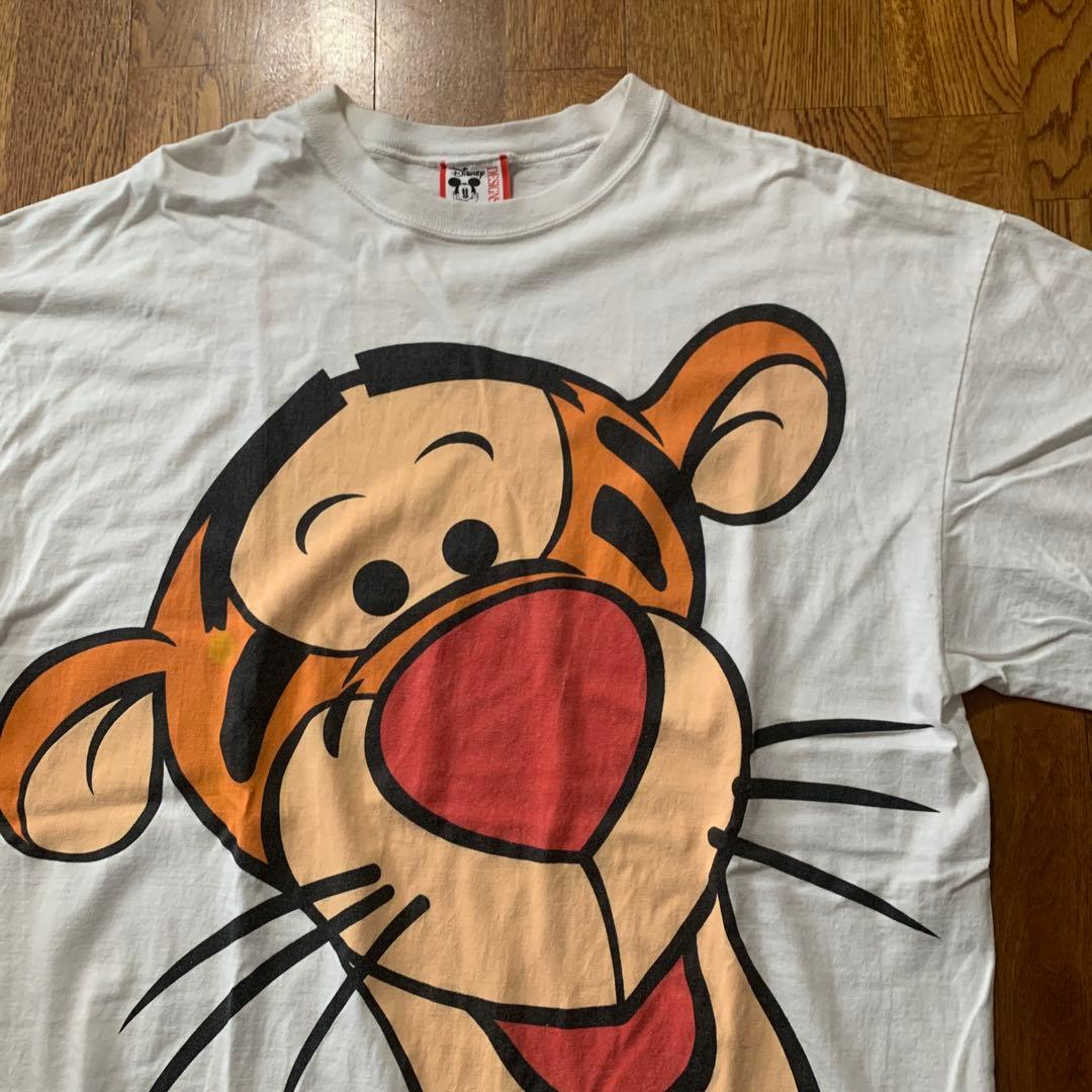 90s ティガー ビッグフェイス　Tシャツ　プーさん　ヴィンテージ　WDW