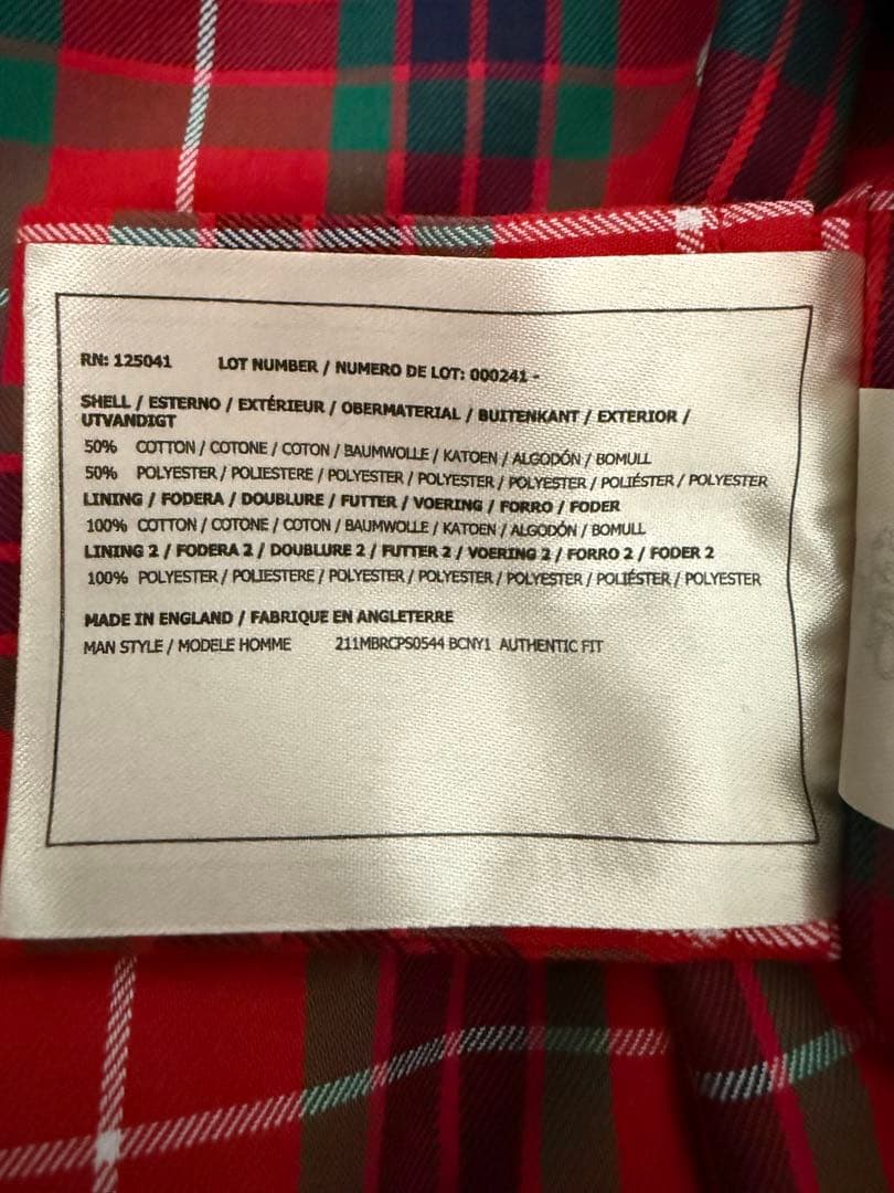 【週末特価】BARACUTA バラクータ Ｇ９ オーセンティックフィット 40