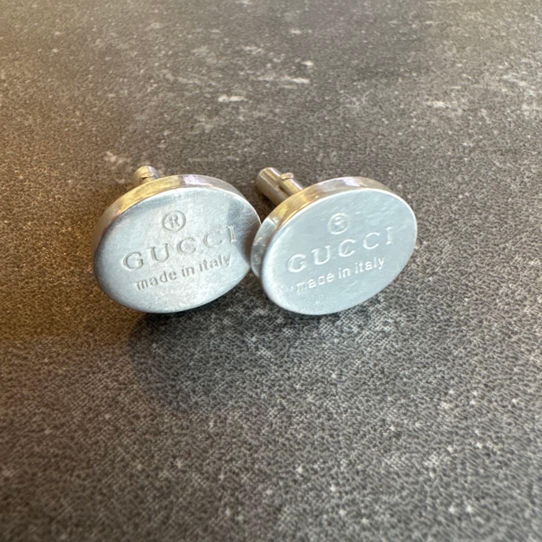 GUCCI オーバル型カフリンクス イタリア製