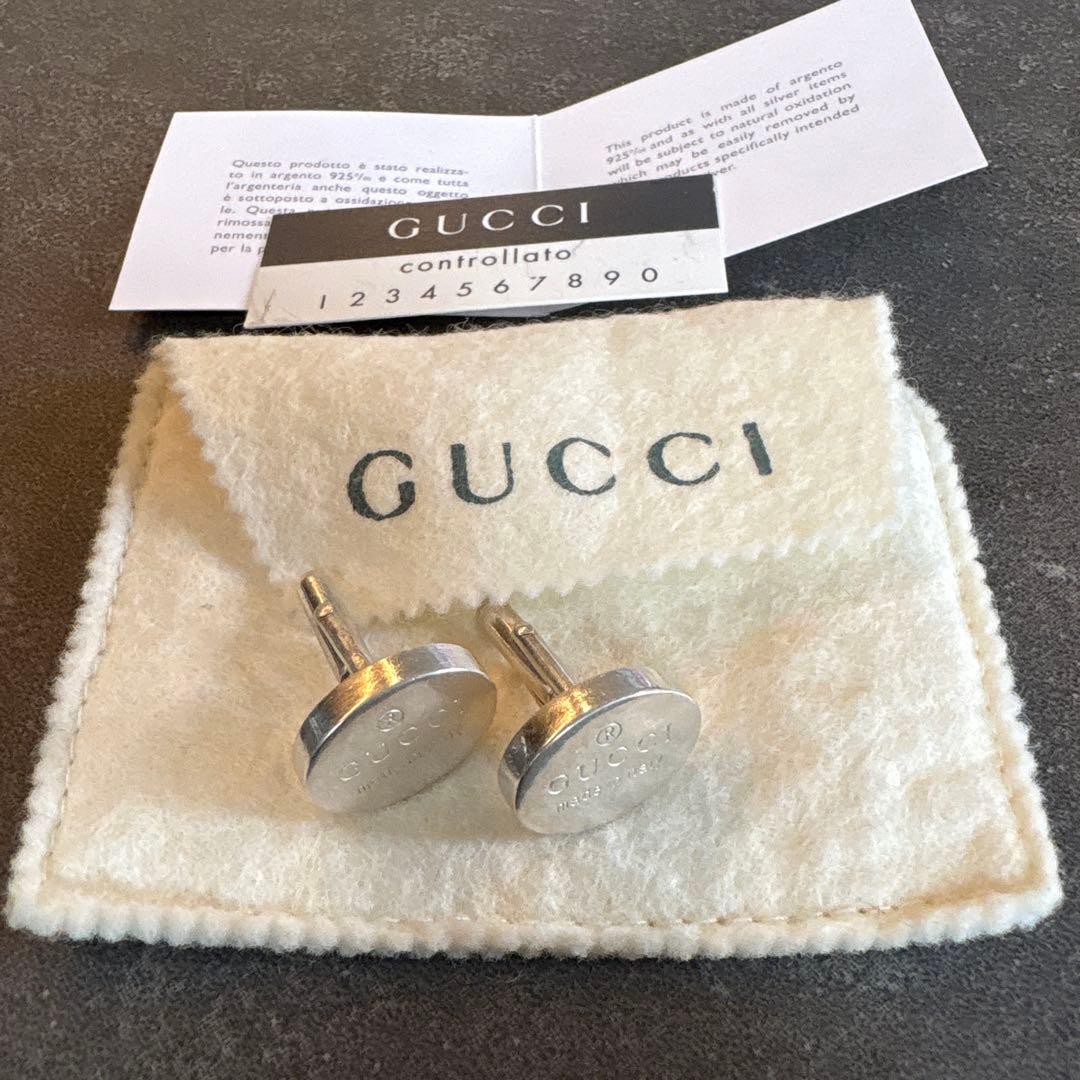 GUCCI オーバル型カフリンクス イタリア製