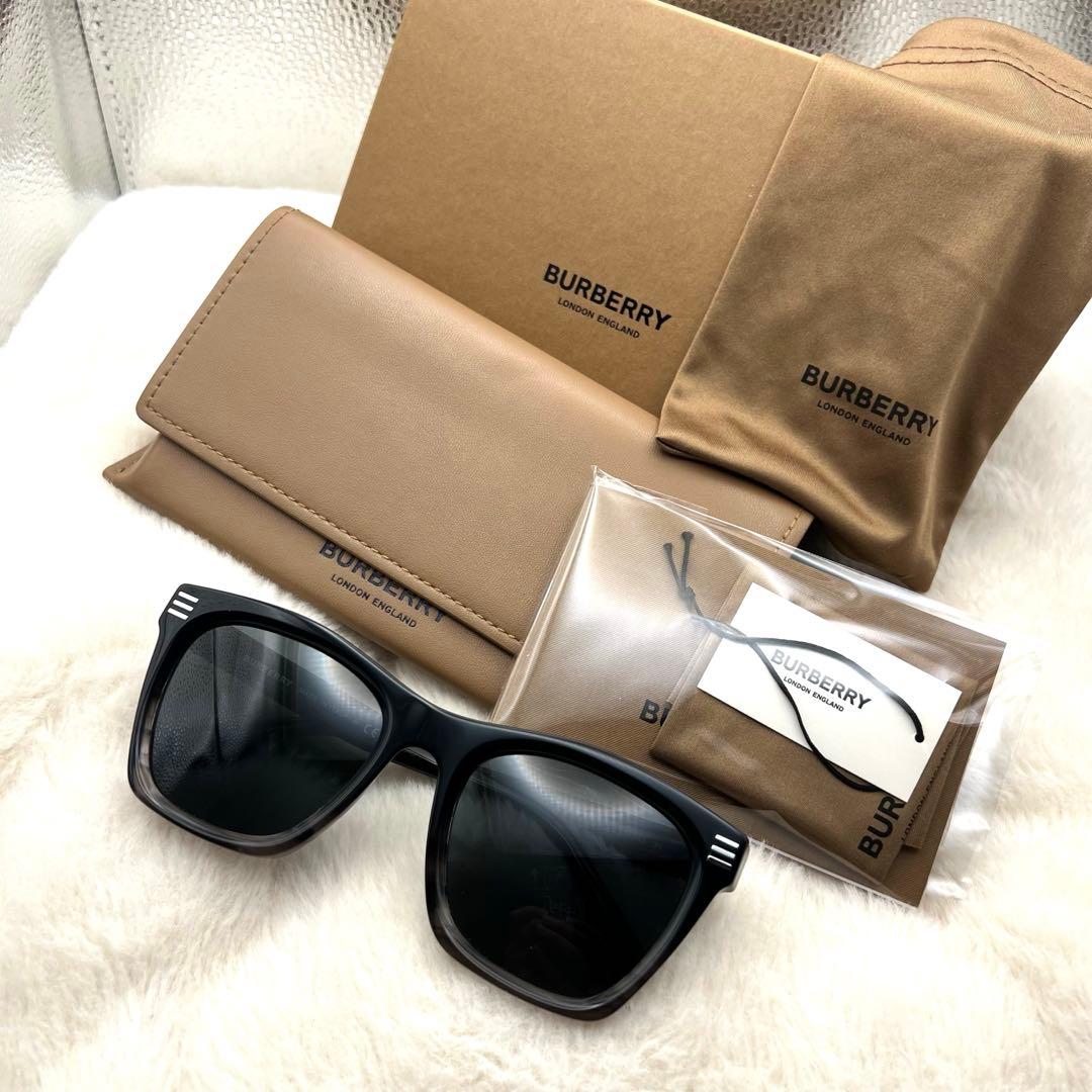極美品✨BURBERRY B4348F サングラス 黒 男女兼用