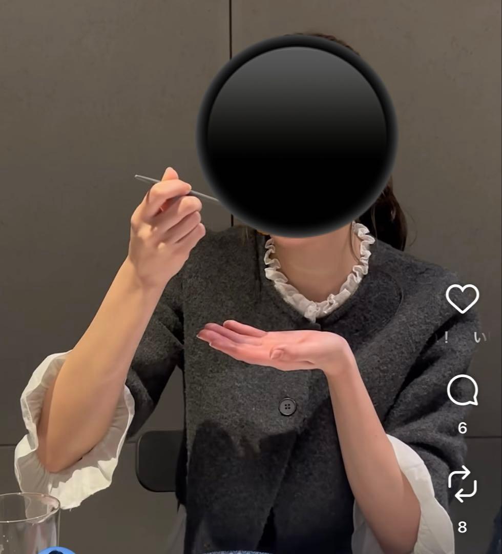 大人気‼️ZARA ザラ✨ポプリンコンビニットジャケット ダークグレー