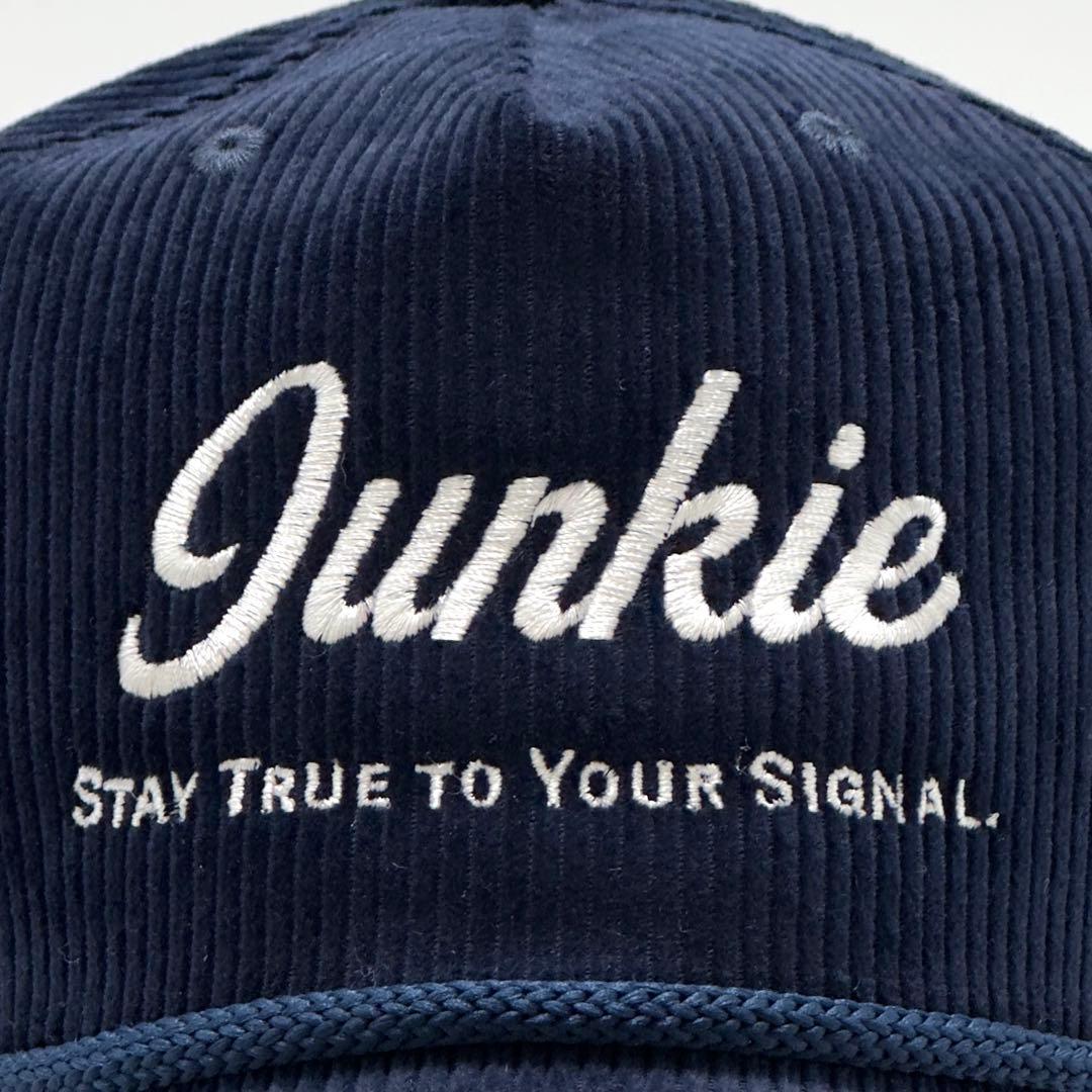【コーデュロイ】Junkie トラッカーキャップ ネイビー