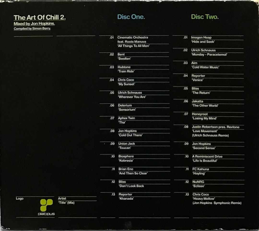 洋楽 THE ART OF CHILL 2 Mixed by Jon Hopkins