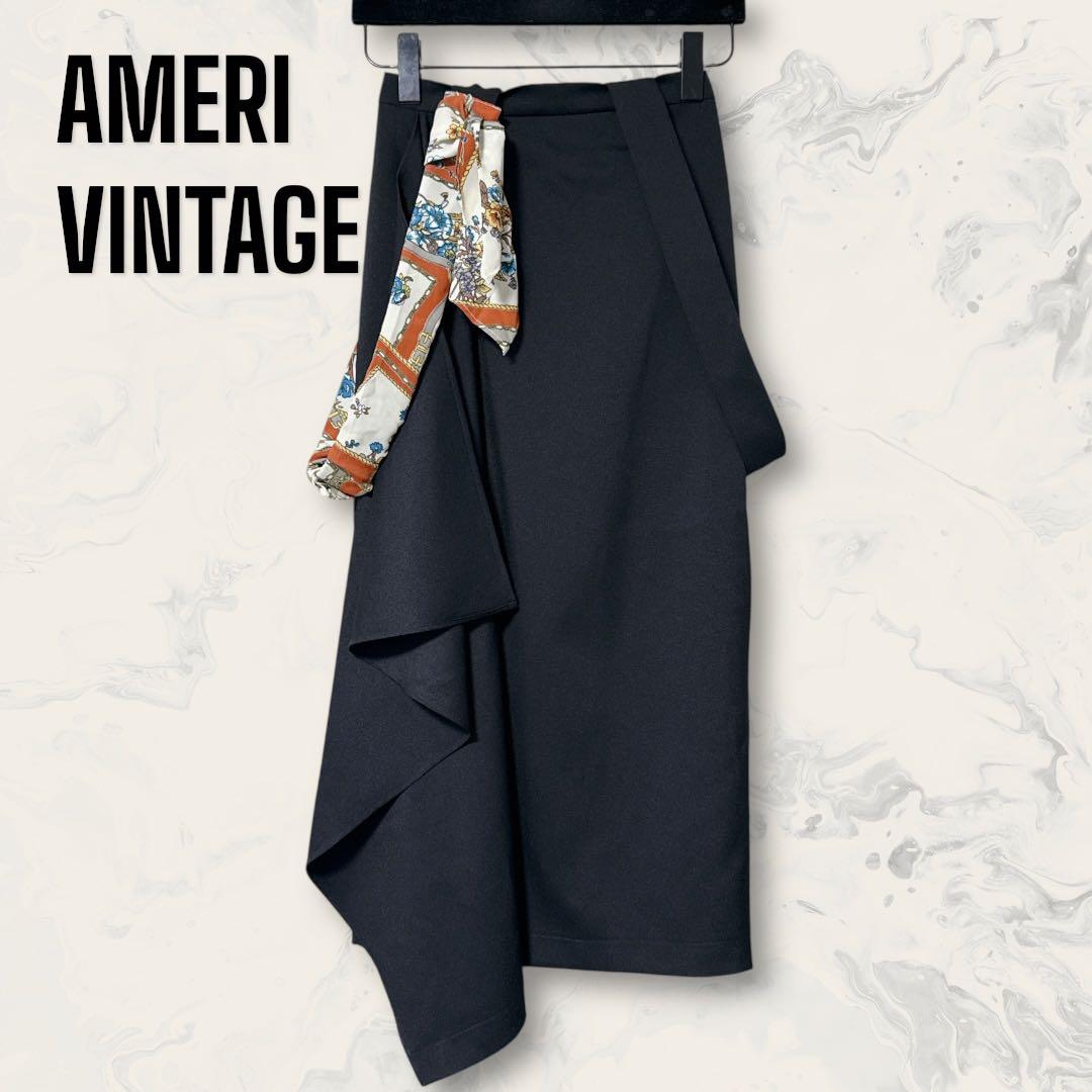 【未使用】AMERI VINTAGE スカーフ ショルダー ドーティ スカート