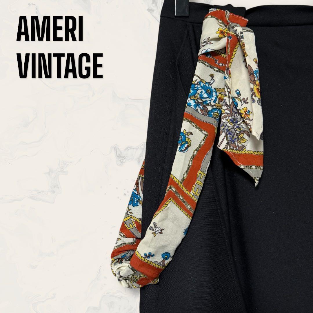 【未使用】AMERI VINTAGE スカーフ ショルダー ドーティ スカート