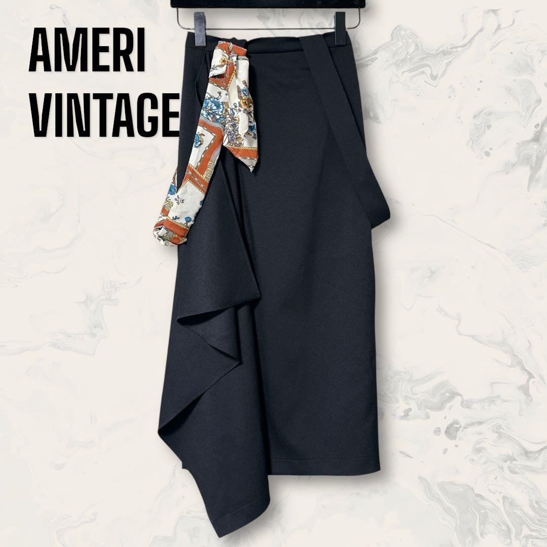 【未使用】AMERI VINTAGE スカーフ ショルダー ドーティ スカート