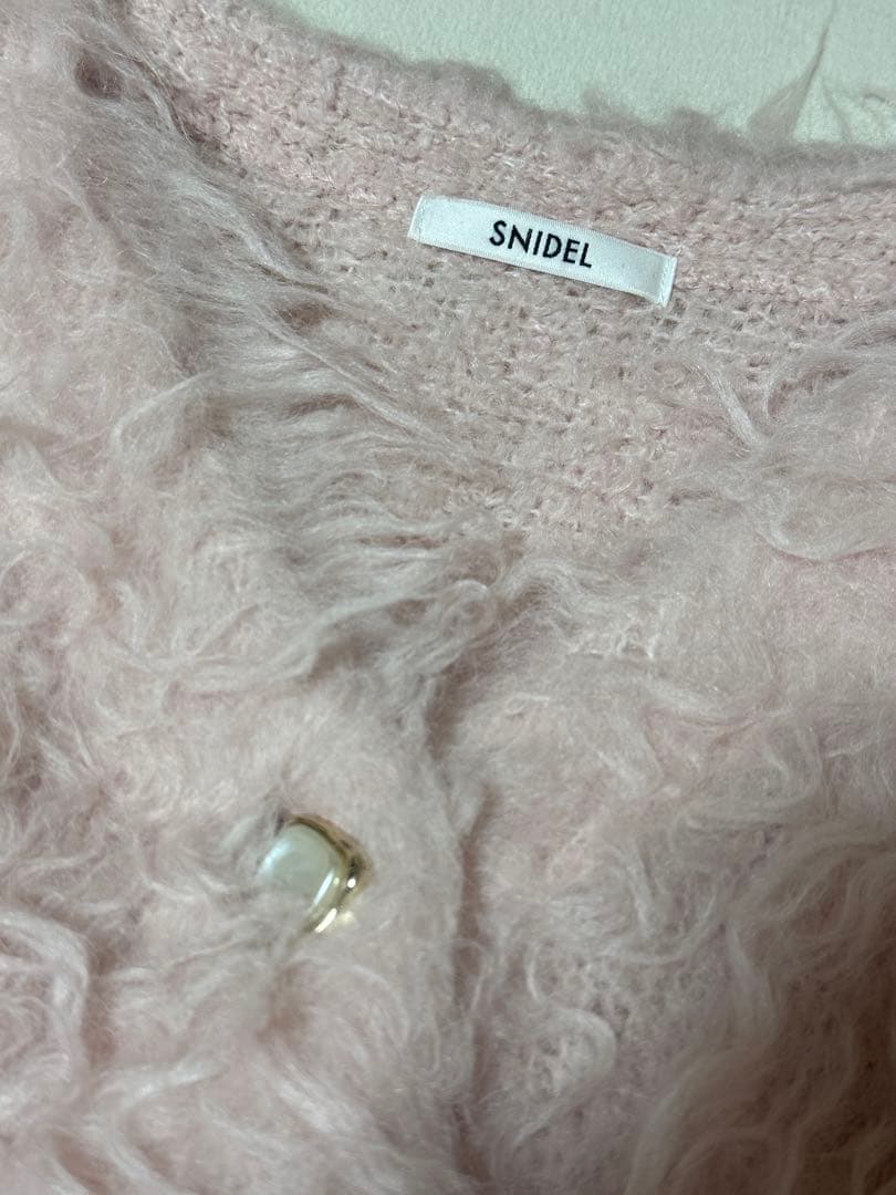 ❤️SNIDEL25awシャギーカーディガン PINK size FREE❤️