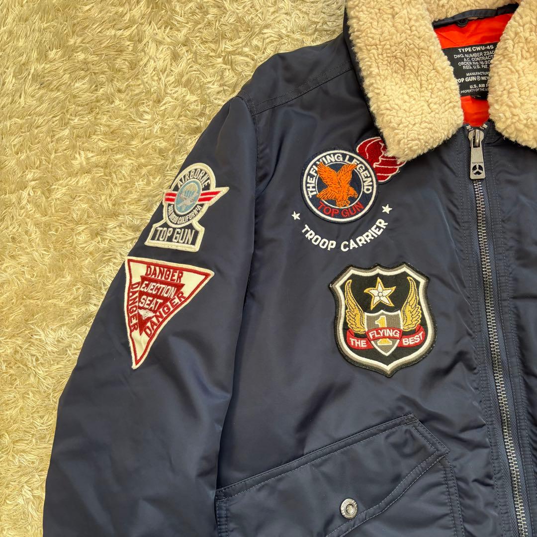 美品　TOP GUN \"EAGLE\" フライトジャケット　CWU-45 XL