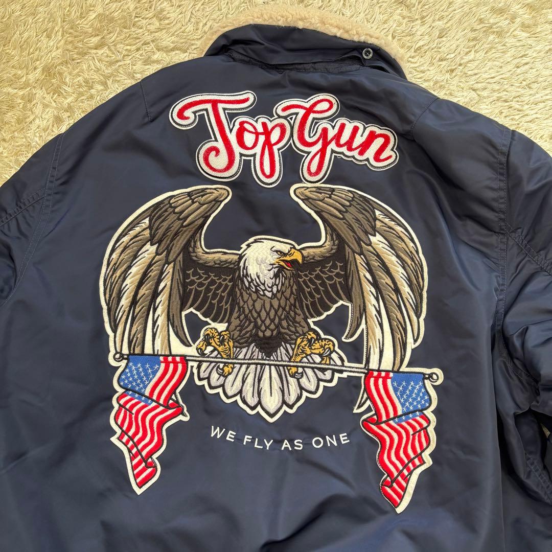 美品　TOP GUN \"EAGLE\" フライトジャケット　CWU-45 XL