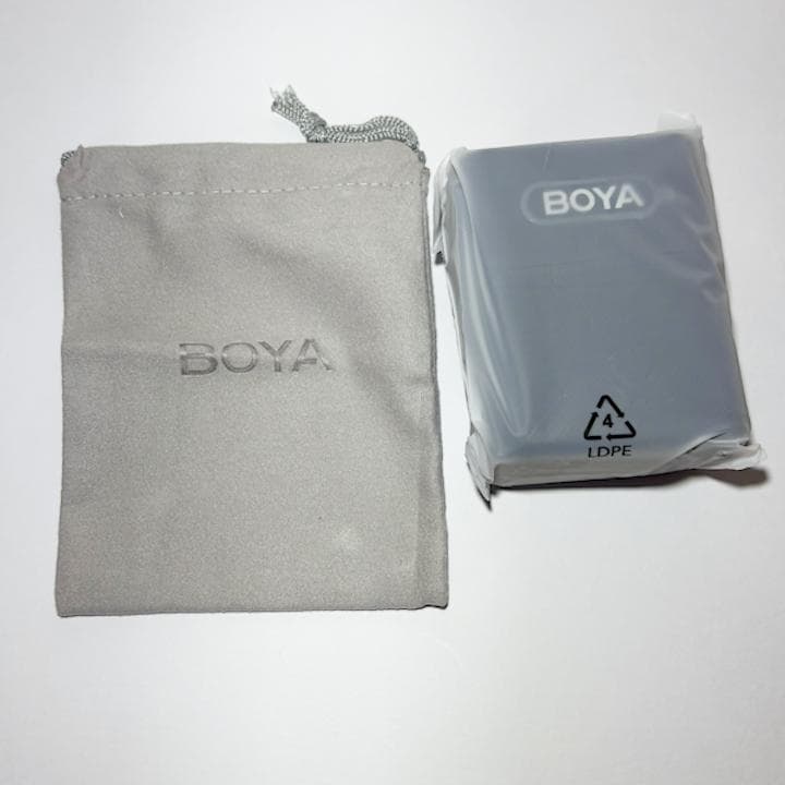 【新品未使用】BOYA ワイヤレスピンマイク 2本【24時間以内配送】