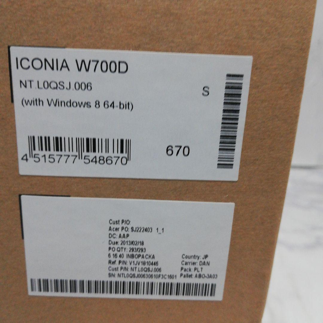 新品 acer エイサー ICONIA W700D ノートブックPC