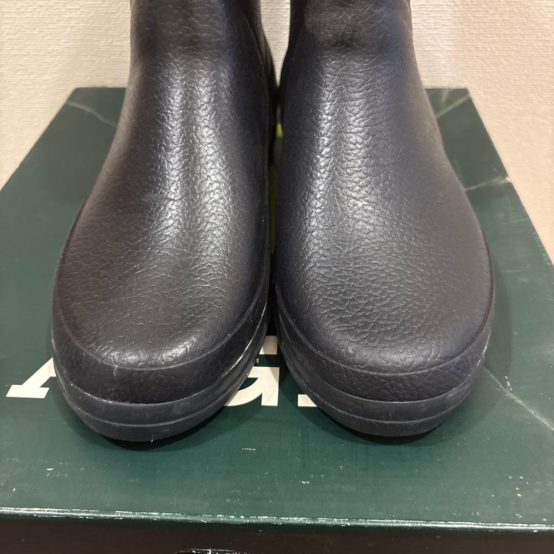 AIGLE ミドルラバーブーツ 37 23.5cm ダークネイビーレインブーツ