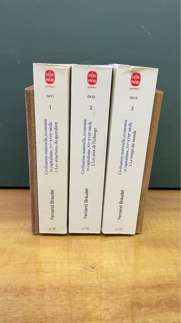 【ブローデル】フランス語3冊　日本語6冊（みすず書房）　9冊セット