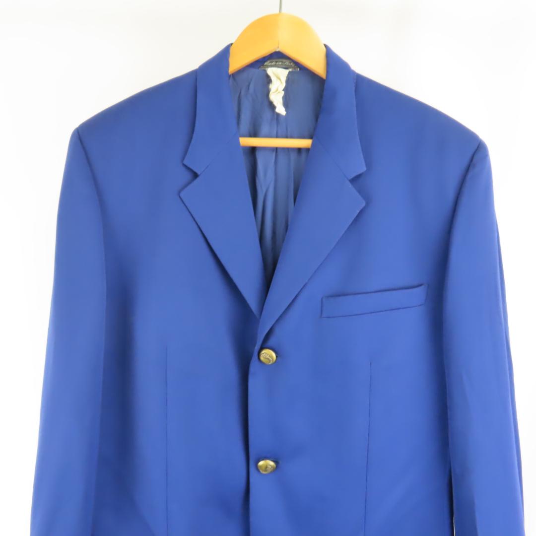 VINTAGE イタリア製 istante VERSACE ジャケット 48 青