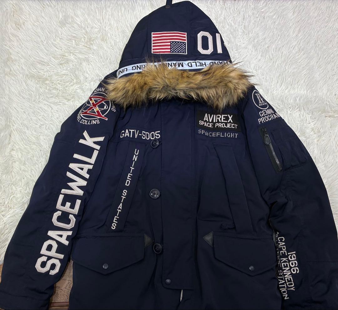 【AVIREX】GT-10 SPACE WALK 限定 N-3B 紺sizeXL