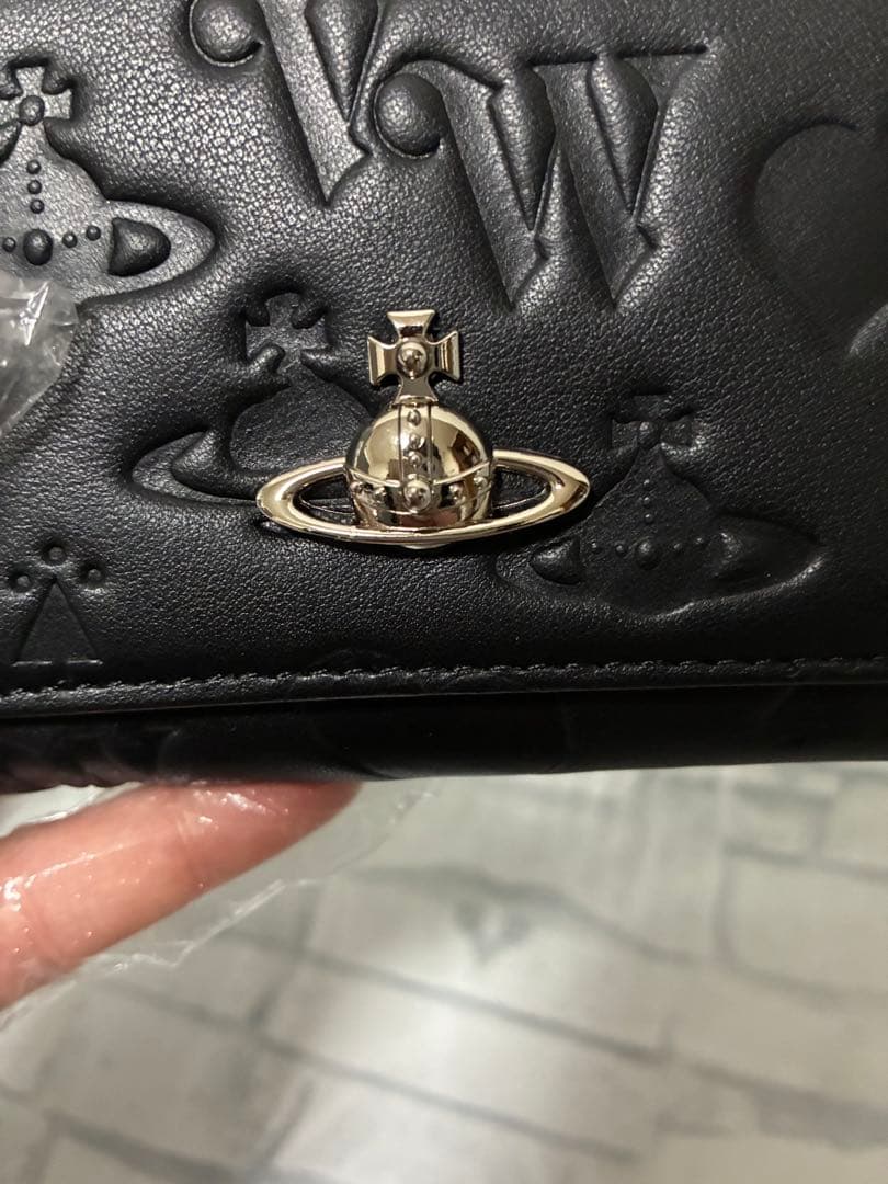 【新品未使用】Vivienne Westwood 三つ折り財布 ブラック 大人気