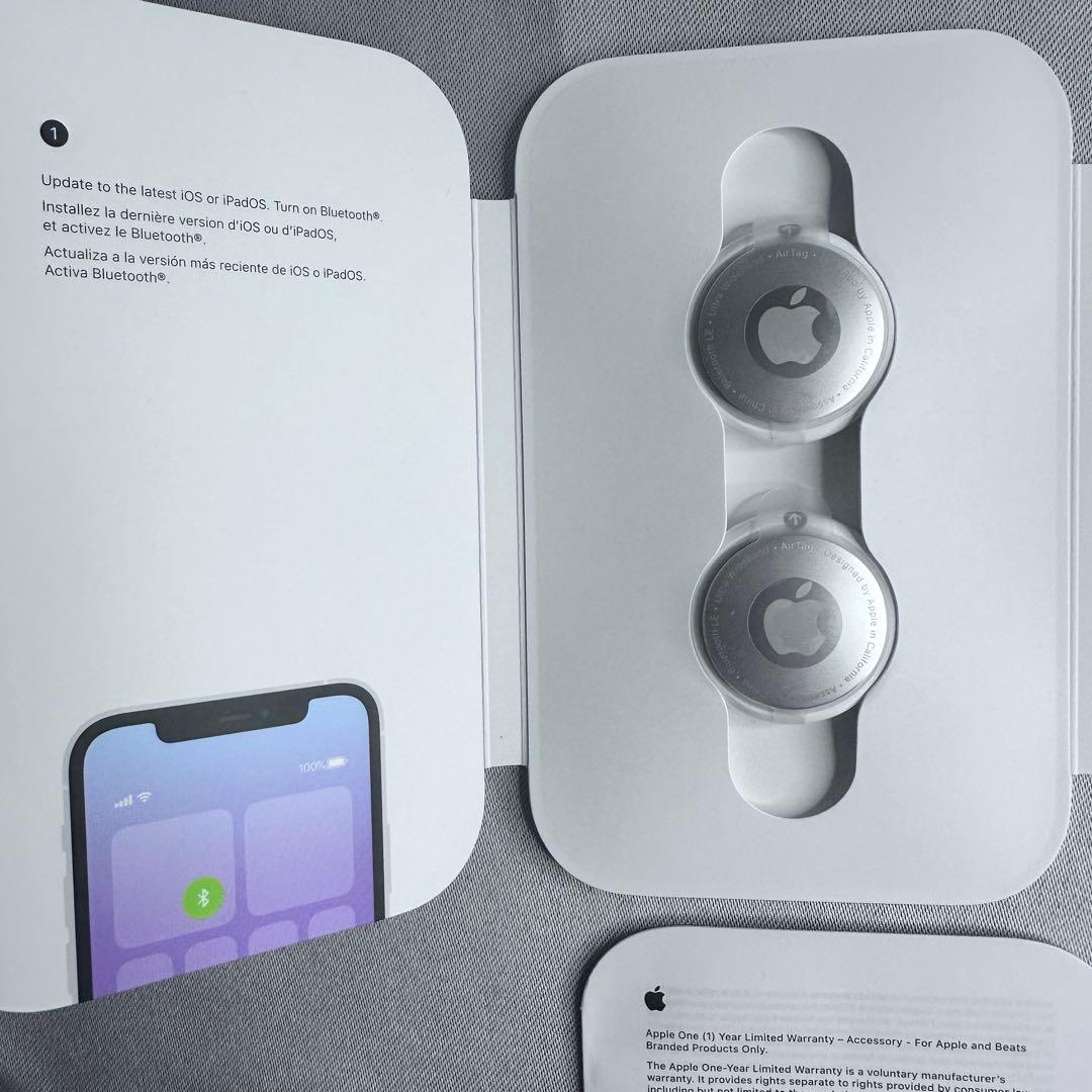 【新品/未使用】Apple AirTag エアタグ 本体 2個