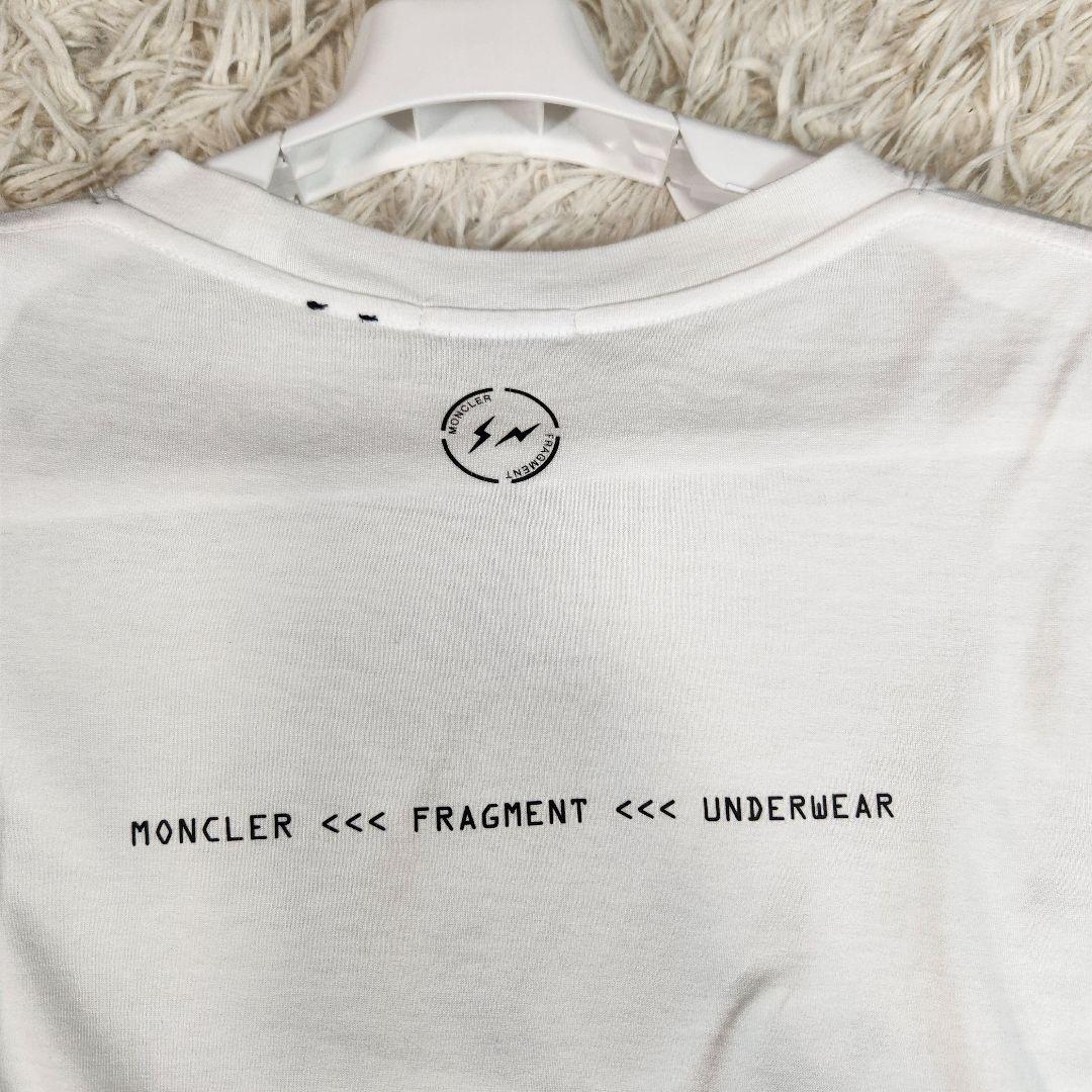 美品 MONCLER モンクレール Tシャツ ロゴプリント コットン100%
